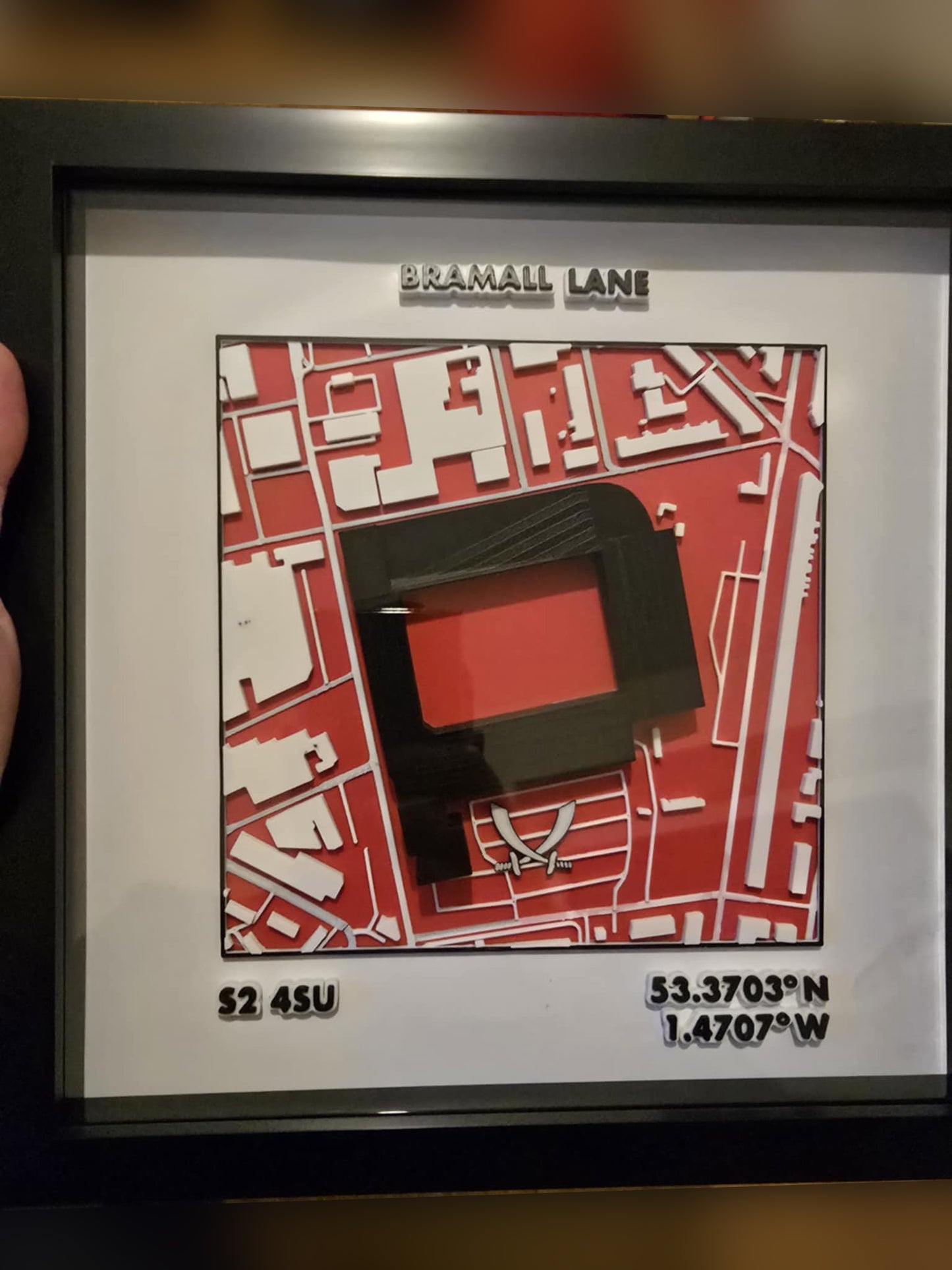 3D Stadium Framed Print