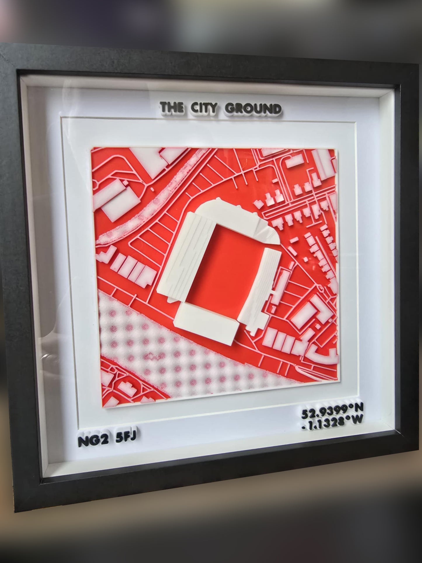 3D Stadium Framed Print