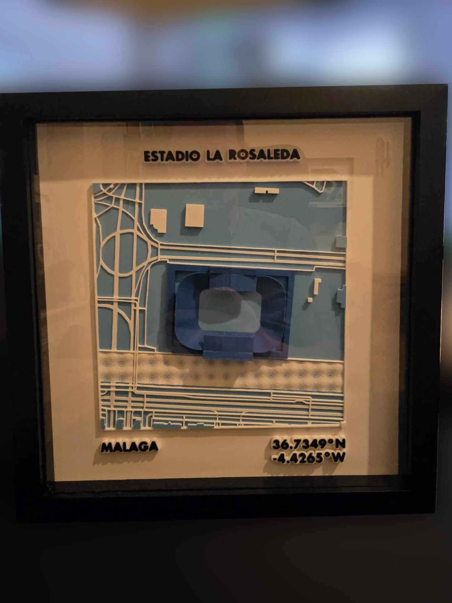 3D Stadium Framed Print