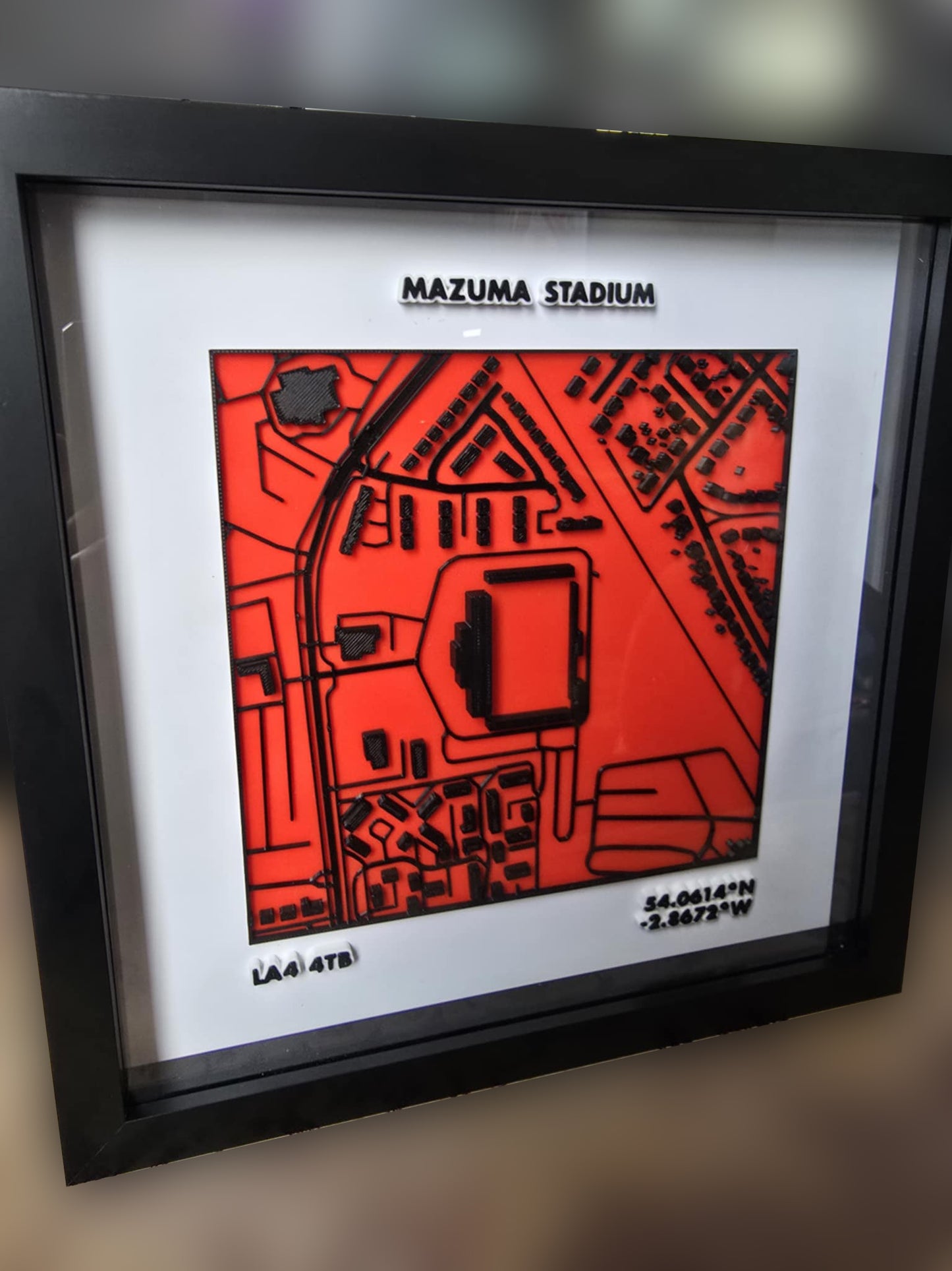 3D Stadium Framed Print