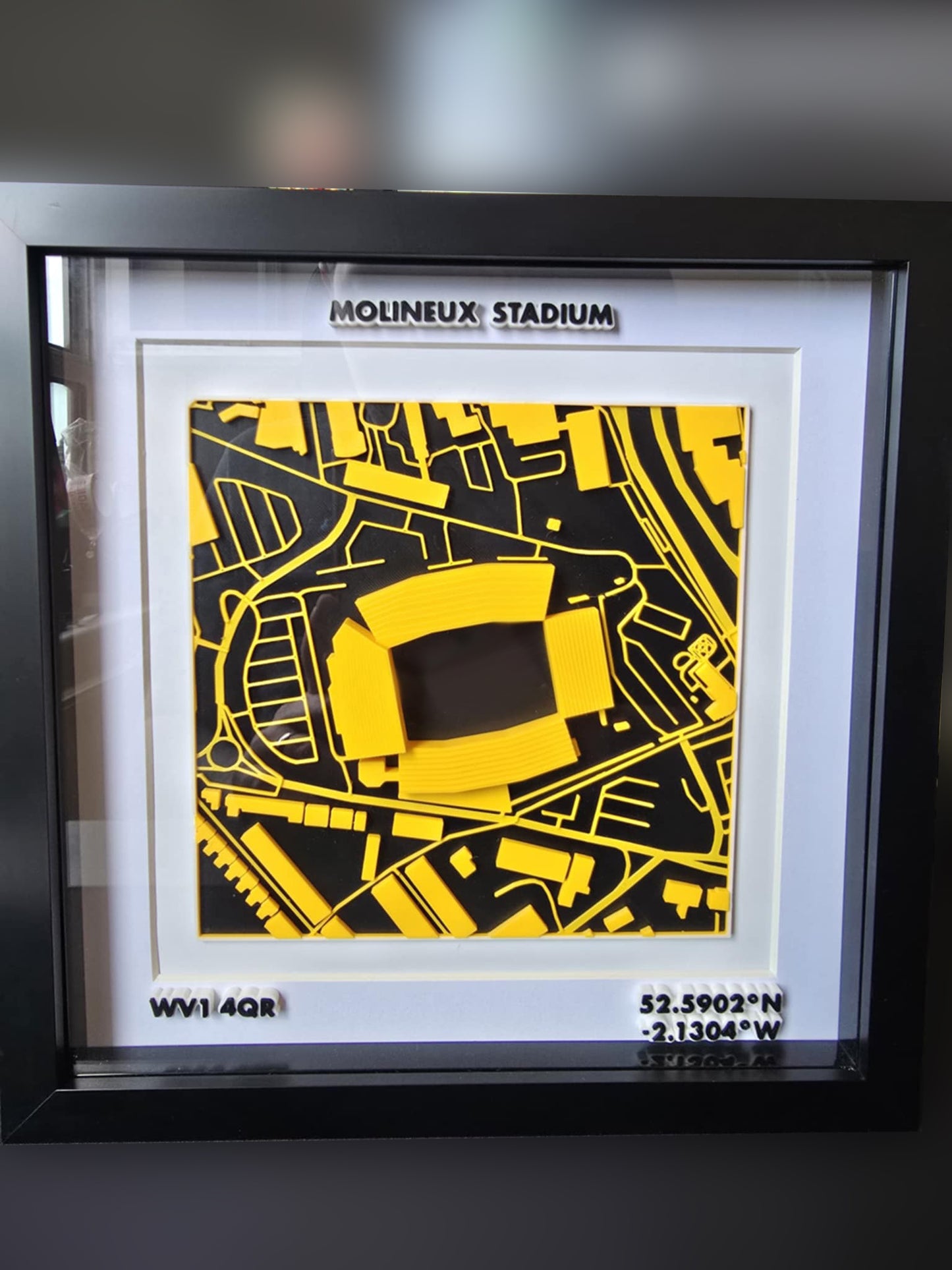 3D Stadium Framed Print
