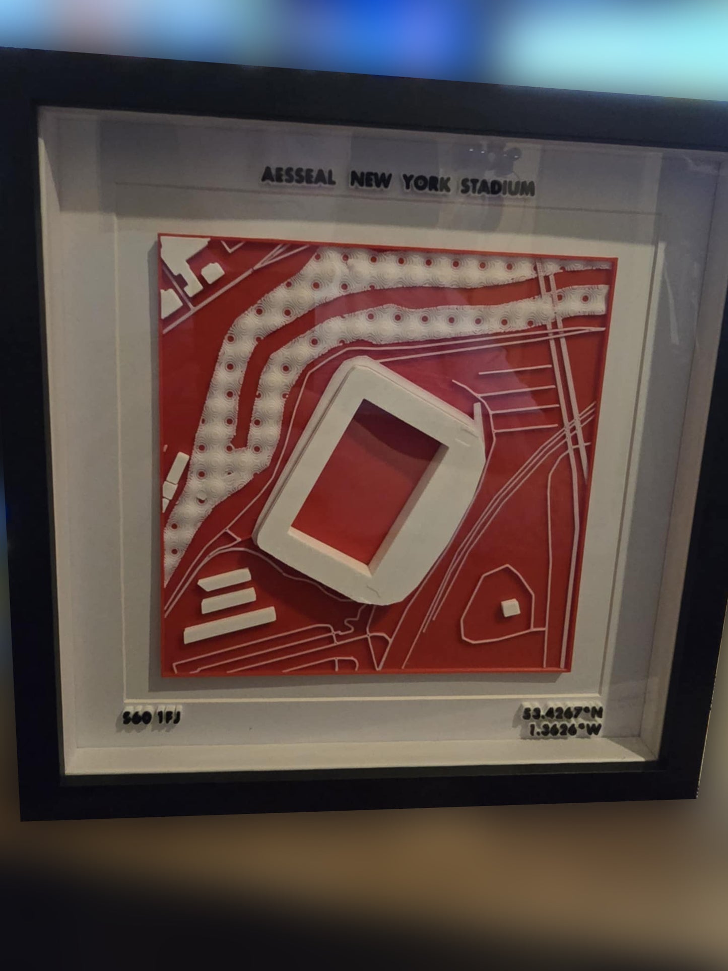 3D Stadium Framed Print
