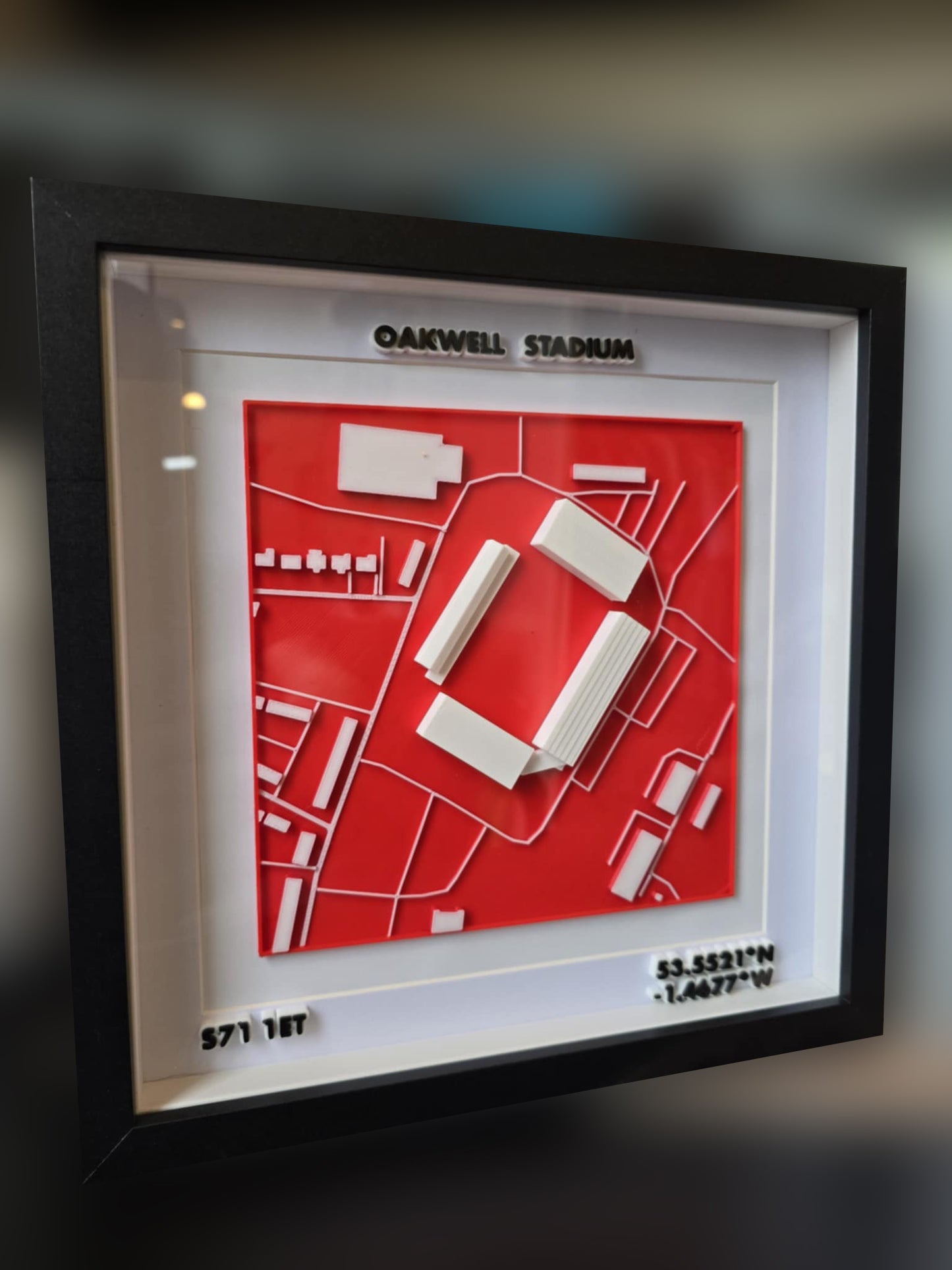 3D Stadium Framed Print