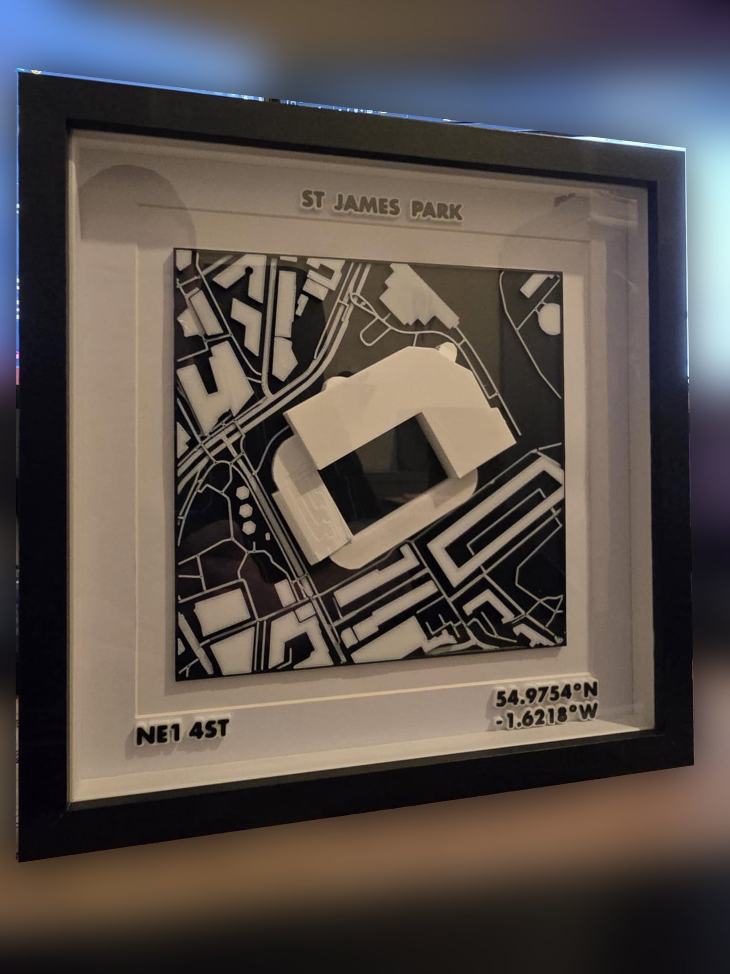 3D Stadium Framed Print
