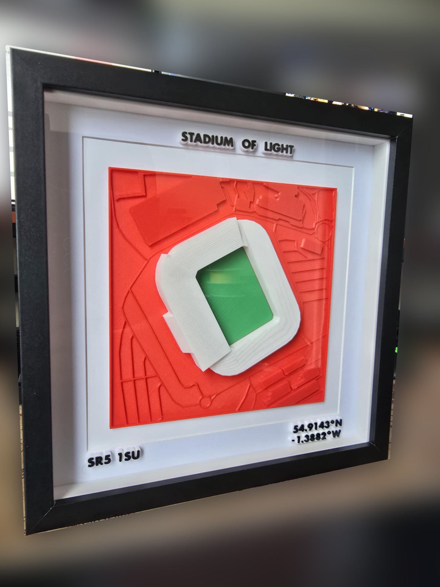3D Stadium Framed Print