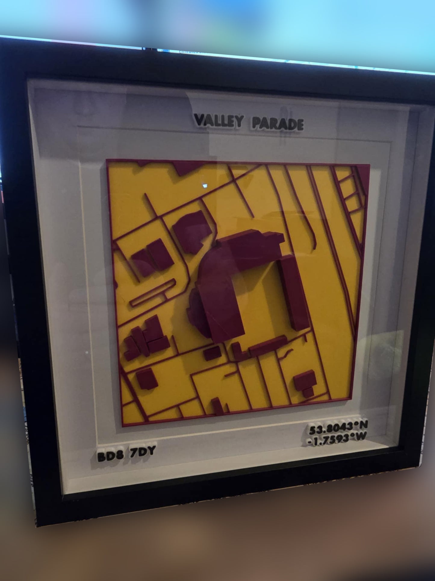 3D Stadium Framed Print